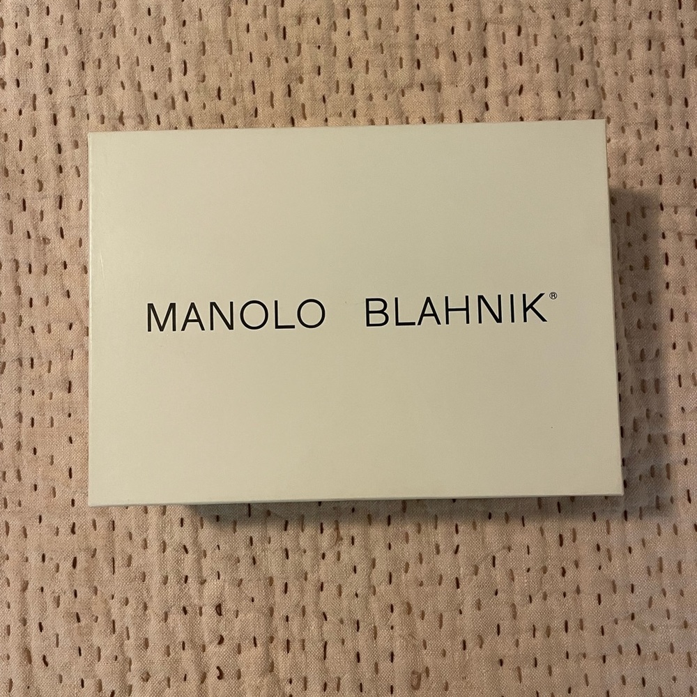 Manolo Blahnik cobalt blue suede BB 105 mm pumps size 38 - Picture 10 of 10